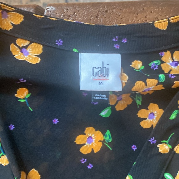 CAbi Debut Wrap Dress in Fiesta Floral (Style 5945), Size M - Picture 4 of 8